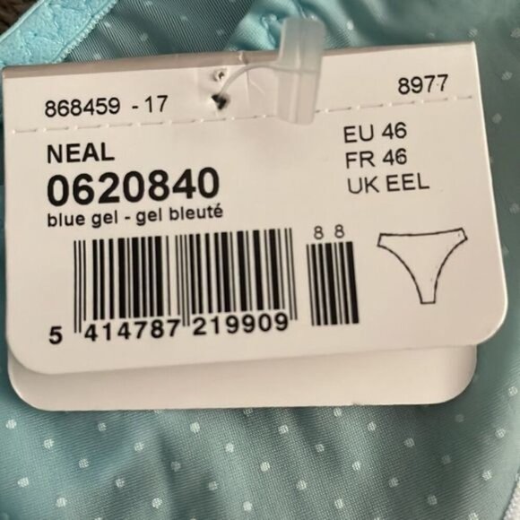 New Marie Jo L'Aventure Panty Thong Blue XXL - Picture 4 of 6